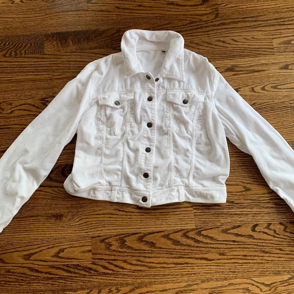 Just Cavalli White denim Jacket Corduroy Rare